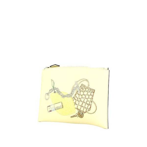  Hermès Pouch In White Swift Leather 