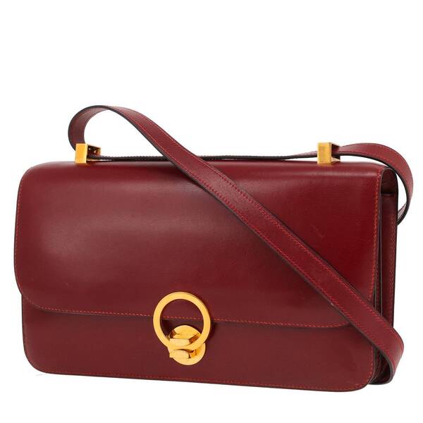  Hermès Ring Handbag In Red H Box Leather 