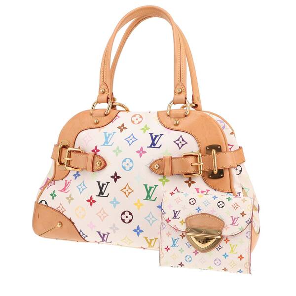  Louis Vuitton Claudia Handbag In Multicoloured And White Monogram 