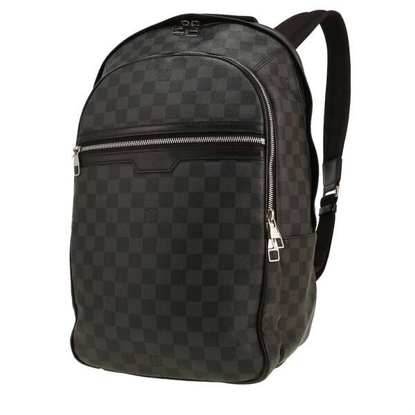  Louis Vuitton Michael Backpack In Black And Grey Damier Canvas 