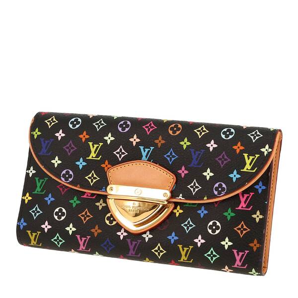  Louis Vuitton Wallet In Black Multicolor Monogram Canvas And 