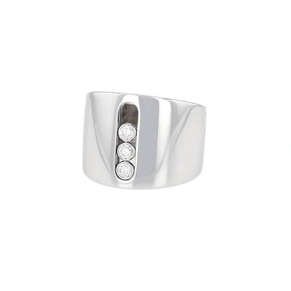  Messika Move Ring In White Gold And Diamonds 