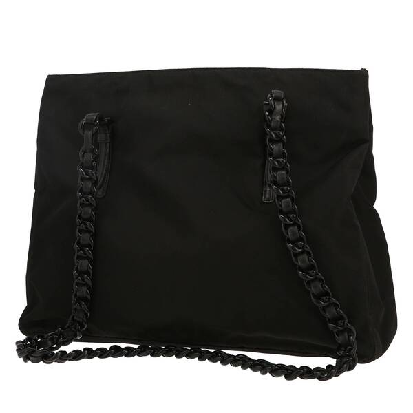  Prada Nylon Handbag In Black Canvas 