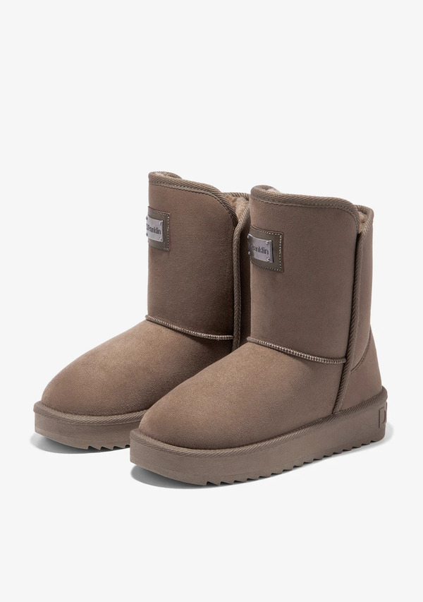  D.franklin Botas Australianas Mujer D.franklin Repelentes Al Agua   Nordic Basic Taupe   Con Forro De Pelo Interior 