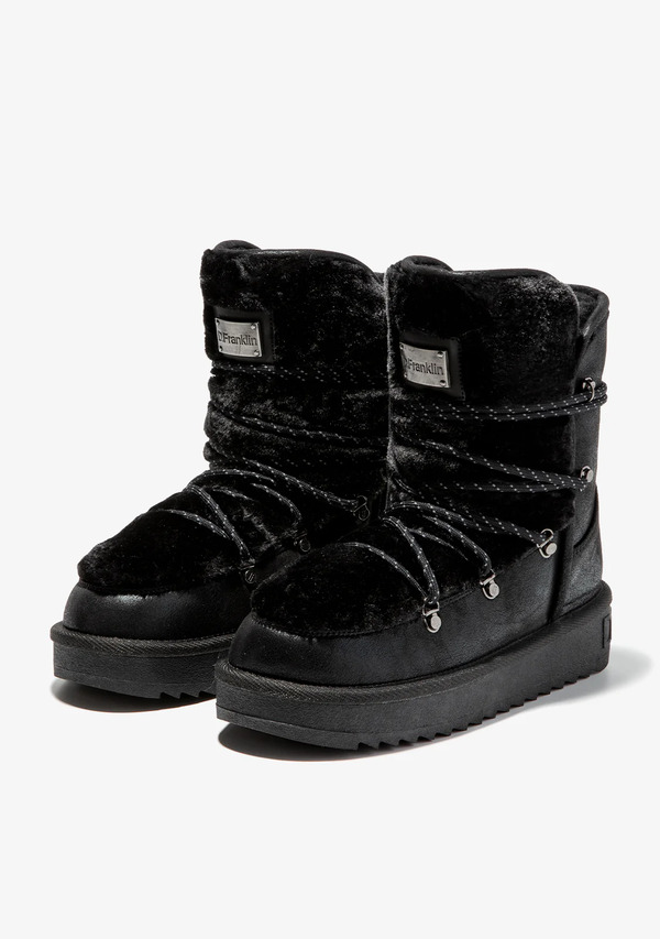  D.franklin Botas Australianas Mujer D.franklin Repelentes Al Agua   Nordic Trk Fur Black   Con Forro De Pelo Interior 