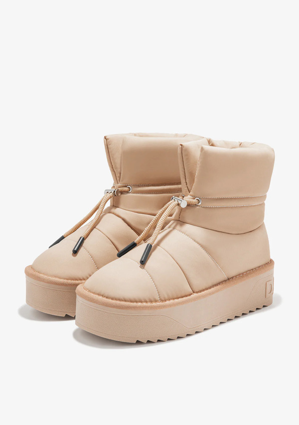  D.franklin Botas Australianas Mujer D.franklin Repelentes Al Agua   Nordic V.2 Low Total Beige   Con Forro De Pelo Interior 