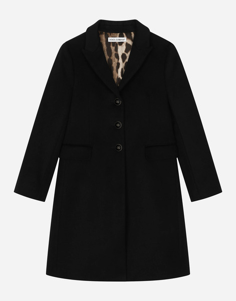  Dolce & Gabbana Abrigo De Botonadura Sencilla De Lana Con Botones Con Logotipo - Mujer Abrigos Y Chaquetones Negro 10 Years 