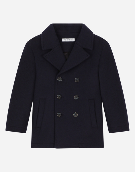  Dolce & Gabbana Abrigo De Lana Con Botonadura Doble - Hombre Abrigos Y Chaquetones Azul Lana 4 Years 