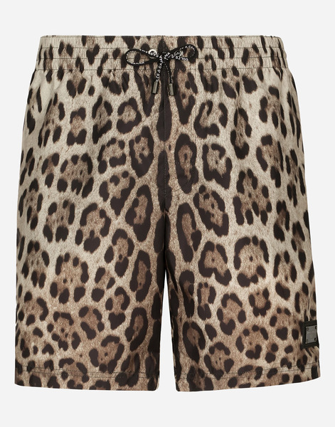  Dolce & Gabbana Bañador Bóxer Medio Con Estampado De Leopardo - Hombre Moda Baño Estampado Animal Nailon 2 