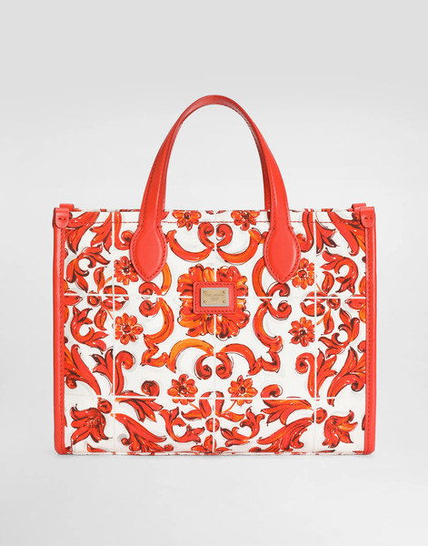  Dolce & Gabbana Bolso Shopping Dg Tote En Lona Con Estampado De Mayólica - Mujer Accesorios Multicolor Onesize 