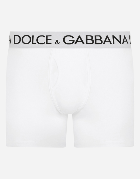  Dolce & Gabbana Bóxer Largo De Algodón Bielástico - Hombre Ropa Interior Y Ropa De Casa Blanco Algod�n 3 