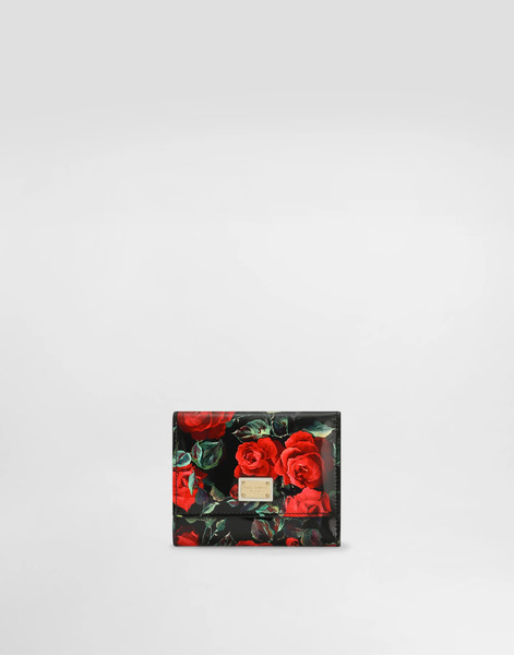  Dolce & Gabbana Cartera De Piel De Becerro Brillante - Mujer Monederos Y Marroquinería Imprima Onesize 