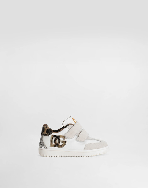  Dolce & Gabbana Dg Original Suede Calfskin And Glitter Sneakers - Mujer Zapatos Primeros Pasos (19-26) Multicolor 21 