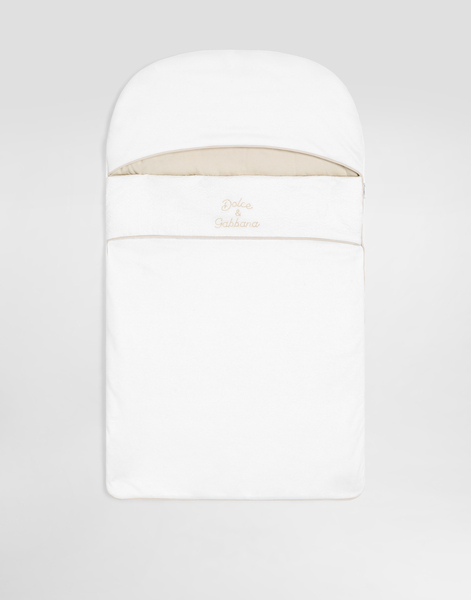  Dolce & Gabbana Interlock And Linen Baby Nest With Embroidery - Hombre Accesorios Y Mochilas Portabebés Blanco Onesize 