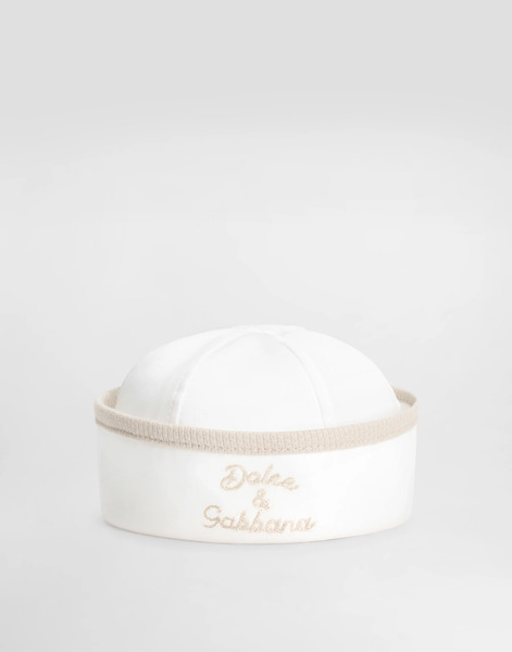  Dolce & Gabbana Interlock And Piqué Sailor Cap With Embroidery - Hombre Accesorios Y Mochilas Portabebés Multicolor Ii 