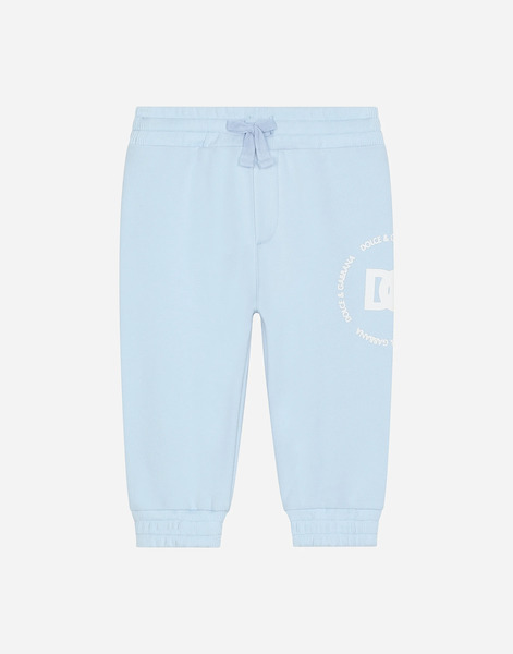  Dolce & Gabbana Jersey Jogging Pants With Dg Logo Print - Hombre Pantalones Largos Y Cortos Gris 12/18 Months 
