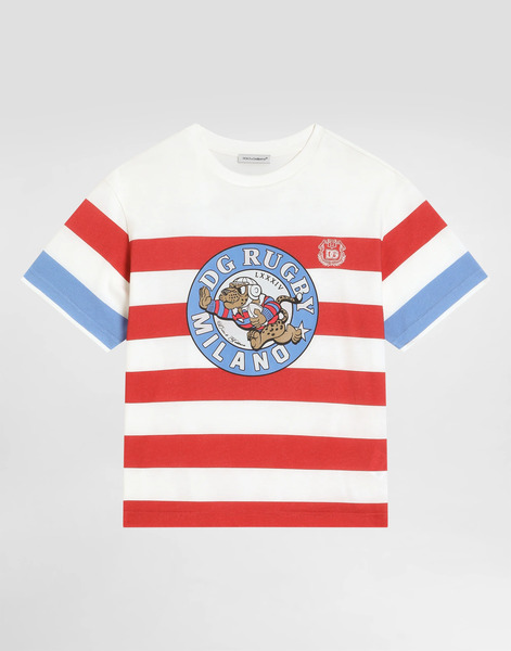  Dolce & Gabbana Jersey T-shirt With Military Print - Hombre Camisetas Y Sudaderas Multicolor 2 Years 