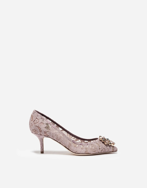  Dolce & Gabbana Lace Rainbow Pumps With Brooch Detailing - Mujer Zapatos De Salón Y Destalonados Fard Encaje 35.5 