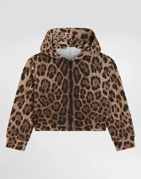  Dolce & Gabbana Leopard-print Hooded Sweatshirt - Mujer Camisetas Y Sudaderas Estampado Animal 4 Years 