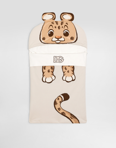  Dolce & Gabbana Newborn Jersey Baby Nest With Dg Patch And Leopard Print - Hombre Accesorios Y Mochilas Portabebés Multicolor Onesize 