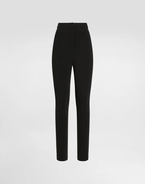  Dolce & Gabbana Pantalones Leggings De Punto Milano - Mujer Pantalones Largos Y Cortos Negro Viscosa 46 