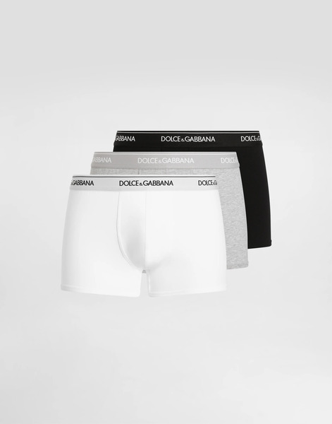  Dolce & Gabbana Paquete De 3 Bóxers Regular De Punto Elástico - Hombre Ropa Interior Y Ropa De Casa Multicolor Algod�n 4 