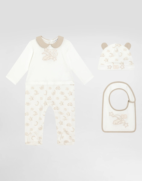  Dolce & Gabbana 3-piece Jersey Gift Set With Moon And Star Print - Hombre Set Regalo Y Body Multicolor 6/9 Months 