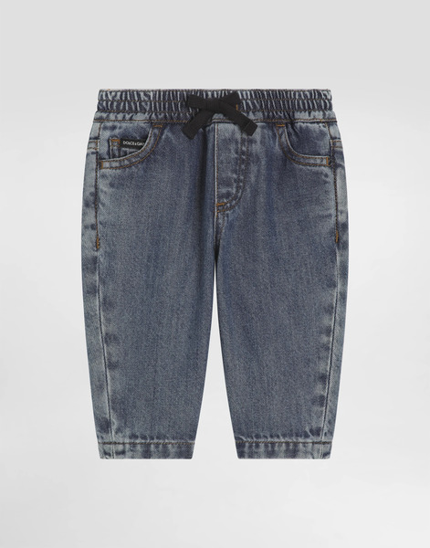  Dolce & Gabbana 5-pocket Denim Jeans With Branded Label - Hombre Pantalones Largos Y Cortos Multicolor 9/12 Months 