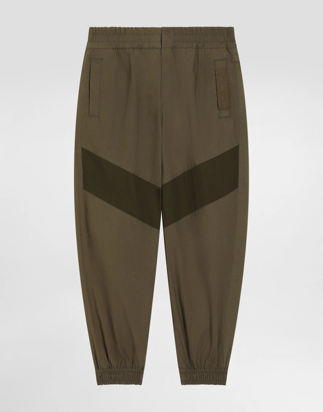  Dolce & Gabbana Poplin And Nylon Jogging Trousers With Logo Tape - Hombre Pantalones Y Shorts Multicolor 13 Years 