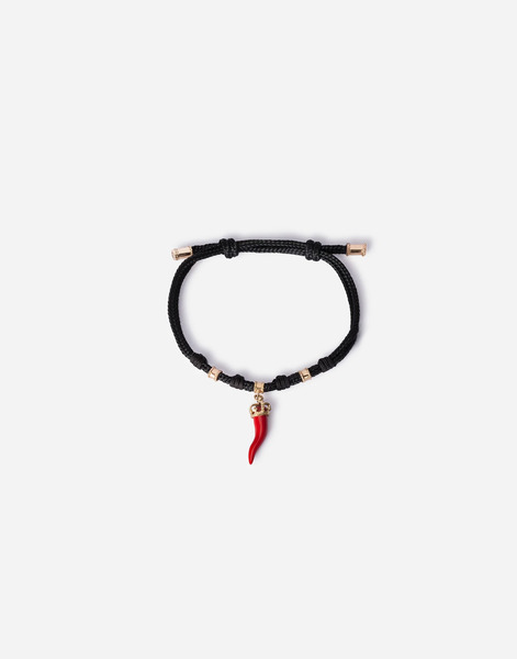  Dolce & Gabbana Pulsera Good Luck Tejida Con Colgante De Oro Amarillo De 18 quilates - Hombre Pulseras Dorado S 