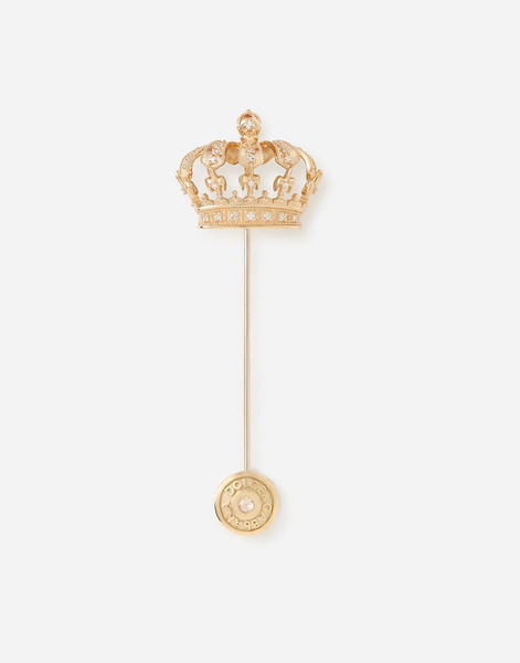  Dolce & Gabbana Royal Brooch 18-carat Yellow Gold And Diamonds - Hombre Broches Y Alfileres De Corbata Dorado Onesize 