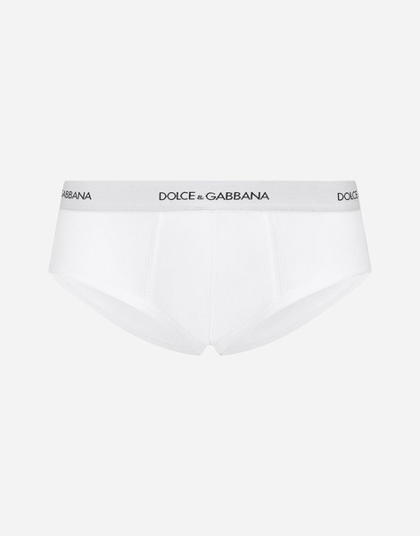  Dolce & Gabbana Slip Brando De Algodón Acanalado - Hombre Ropa Interior Y Ropa De Casa Blanco Algod�n 7 