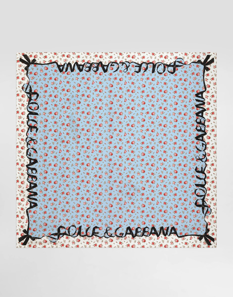  Dolce & Gabbana Small Rose-print Silk Twill Scarf 90x90 - Mujer Bufandas Y Foulards Multicolor Onesize 