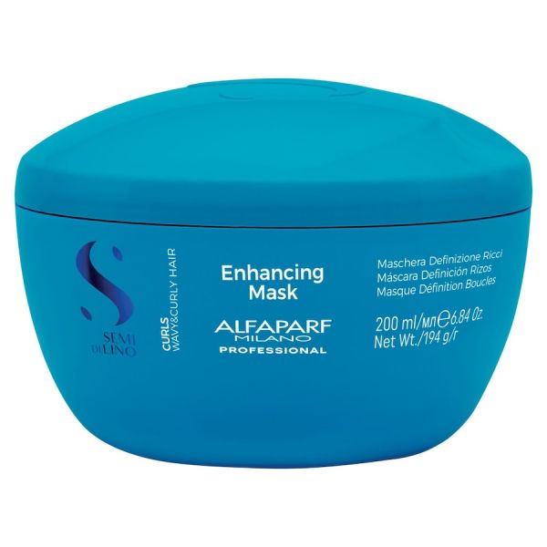  Alfaparf Milano   Semi Di Lino Mascarilla Potenciadora De Rizos Mascarillas Para El Cabello 200 Ml Unisex 