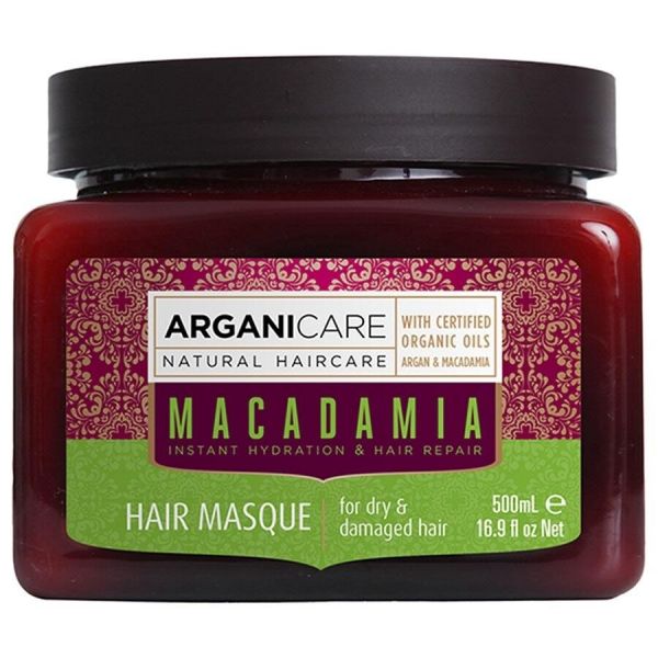  Arganicare   Macadamia Reparadora Para Cabello Seco Y Dañado Mascarillas Para El Cabello 500 Ml Unisex 
