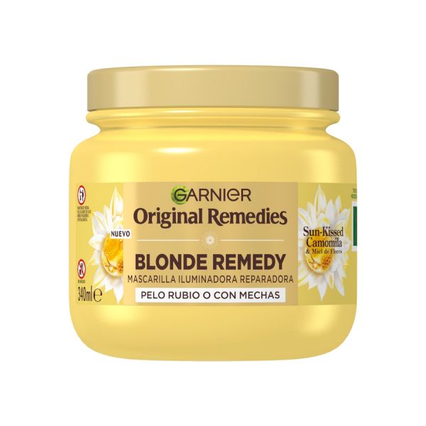  Garnier   Original Remedies Sun Kissed Camomila Blonde Remedy Mascarillas Para El Cabello 340 Ml Unisex 