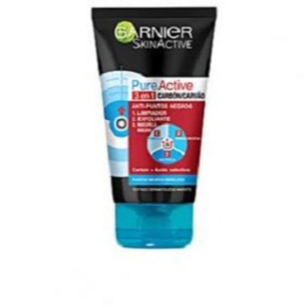  Garnier   Skin Active Pure Active Limpiador 3 En 1carbon Mascarillas Con Carbón Activo 150 Ml Female 