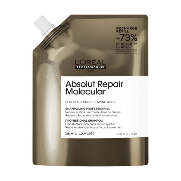  L´oréal Professionnel Paris   Absolut Repair Molecular Champú Sin Sulfatos Para Todo Tipo De Cabello Dañado Champús 500 Ml Unisex 