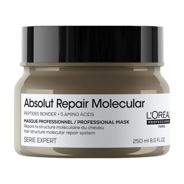  L´oréal Professionnel Paris   Absolut Repair Molecular Mascarilla Profesional Concentrada Para Todo Tipo De Cabello Dañado Mascarillas Para El Cabello 250 Ml Unisex 