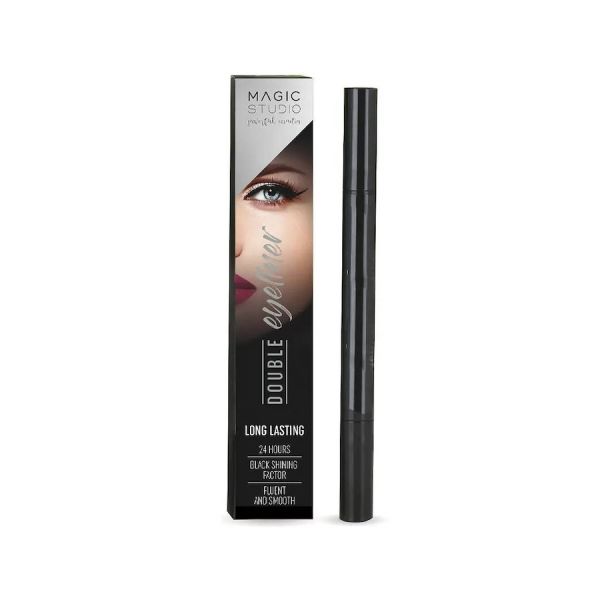  Magic Studio   Doble Eyeliner Long Lasting 1.2 Ml Negro 