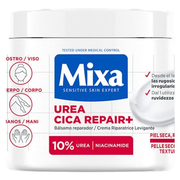  Mixa   Urea Cica Repair+ Bálsamo Repador Para Piel Seca, Rugosa E Irregular Cremas Corporales 400 Ml Unisex 
