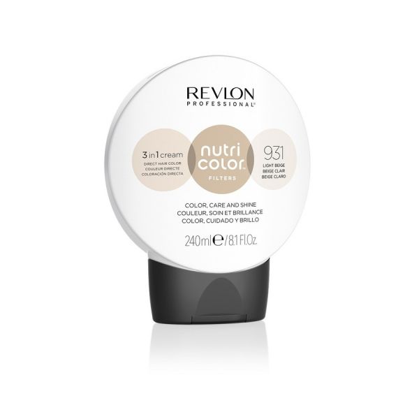  Revlon Professional   Nutri Color Filters 3 In 1 Cream No. 931 Light Beige Tintes Temporales 240 Ml Marrón Unisex 