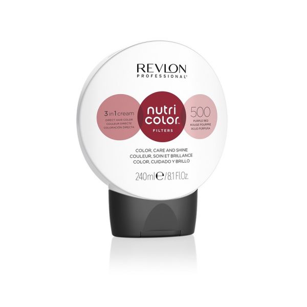  Revlon Professional   Nutri Color Filters 3 In 1 Cream No. 500   Purple Red Mascarillas Para El Cabello 240 Ml Marrón Unisex 