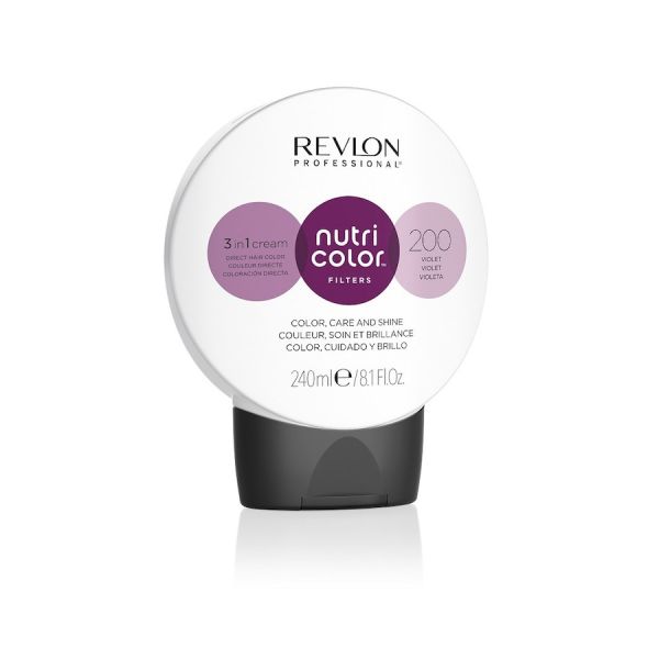  Revlon Professional   Nutri Color Filters 3 In 1 Cream No. 200   Violet Mascarillas Para El Cabello 240 Ml Negro Unisex 