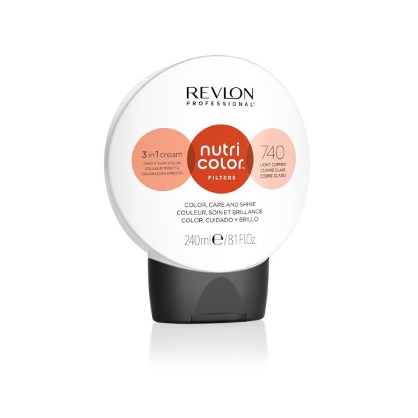  Revlon Professional   Nutri Color Filters 3 In 1 Cream Nr. 740 Tintes Temporales 240 Ml Marrón Unisex 