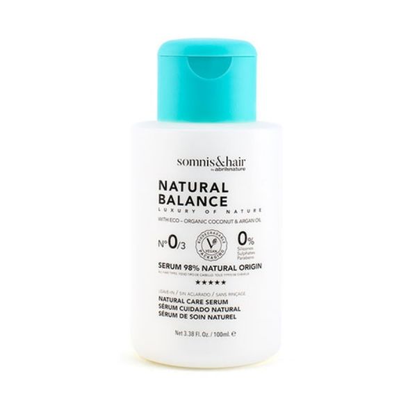  Somnis&hair   Crema Leave In Natural Balance No.0/3 98% Natural Sin Sulfatos, Parabenos Ni Siliconas Acondicionadores Sin Aclarado 100 Ml Unisex 