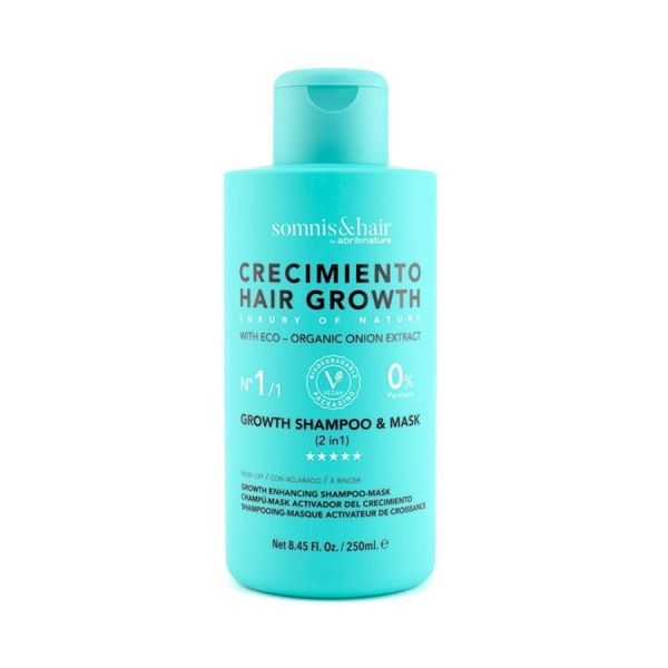  Somnis&hair   Hair Growth No.1/1 Champú Y Mascarilla 2 En 1 Potenciadores Del Crecimiento 0% Parabenos Champús 250 Ml Unisex 
