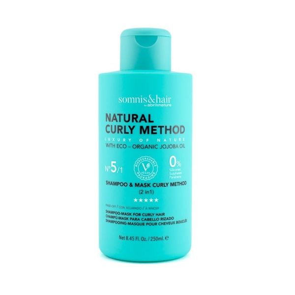  Somnis&hair   Método Curly No.5/1 Champú Y Mascarilla 2 En 1 Rizos Y Ondas 0% Parabenos, 0% Sulfatos Y 0% Siliconas Champús 250 Ml Unisex 