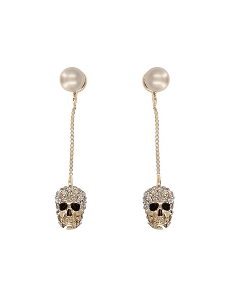  Alexander Mcqueen skull Dangle Earrings 