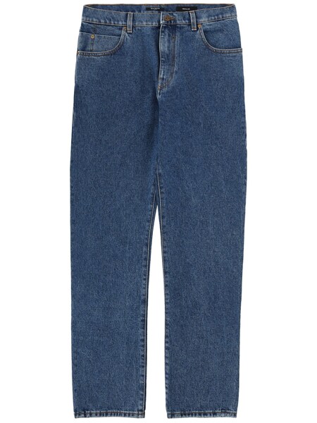  Balmain Straight Denim Jeans 